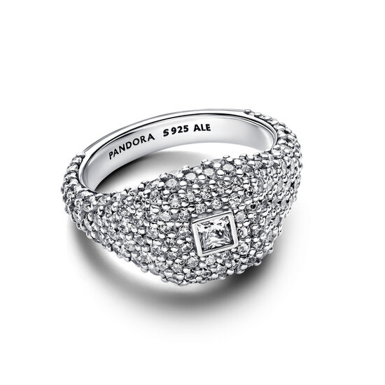Pandora PANDORA 193556C01 Cocktail sterling silver ring with zirconia