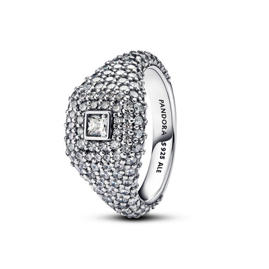 Pandora PANDORA 193556C01 Cocktail sterling silver ring with zirconia