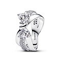 Pandora PANDORA 193553C01 Bow sterling silver ring with zirconia