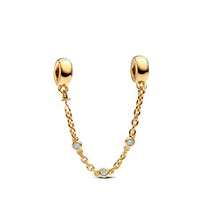 PANDORA SHINE 763515C01 14k Gold-plated safety chain with clip