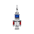 Pandora PANDORA 793583C01 Moveable nutcracker sterling silver dangle with zirconia, glittery blue, red and black enamel
