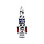 Pandora PANDORA 793583C01 Moveable nutcracker sterling silver dangle with zirconia, glittery blue, red and black enamel