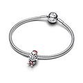 Pandora PANDORA 793593C01 Moveable Santa Claus sterling silver charm with glittery red and black enamel