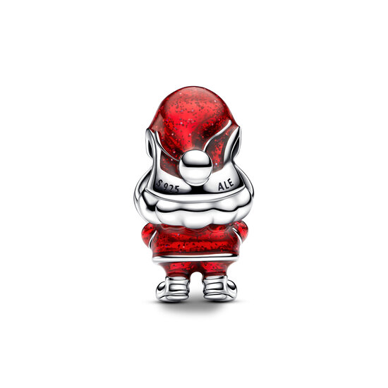 Pandora PANDORA 793593C01 Moveable Santa Claus sterling silver charm with glittery red and black enamel