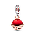 Pandora PANDORA 782433C01 Mars sterling silver and 14k rose gold-plated dangle