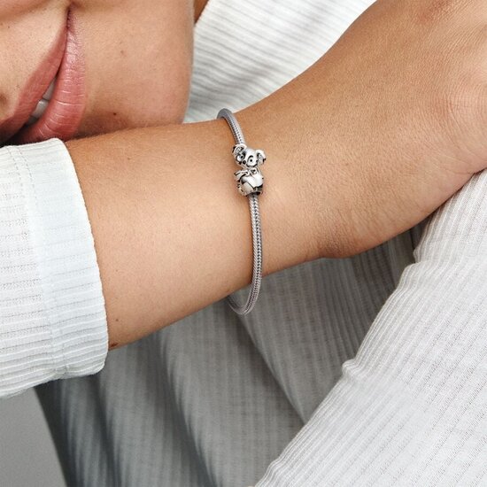 Pandora PANDORA 798431C01 Koala Sterling silver charm with zirconia and black enamel