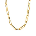 Blush BLUSH 3165YGO 14krt geelgouden collier, closed-forever schakels en gedraaide ovale schakels, 45 cm