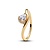 Pandora PANDORA SHINE 163660C01 Wave heart 14k gold-plated ring