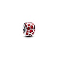 Pandora PANDORA 793679C01 Hearts sterling silver clip with red enamel