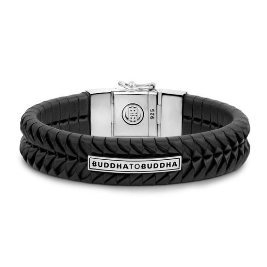 Buddha to Buddha BUDDHA TO BUDDHA 161BL Komang Leather Bracelet black