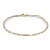 Monzario MONZARIO 865A BIC 14k bicolor schakelarmband 19 cm lang 2.2 mm breed