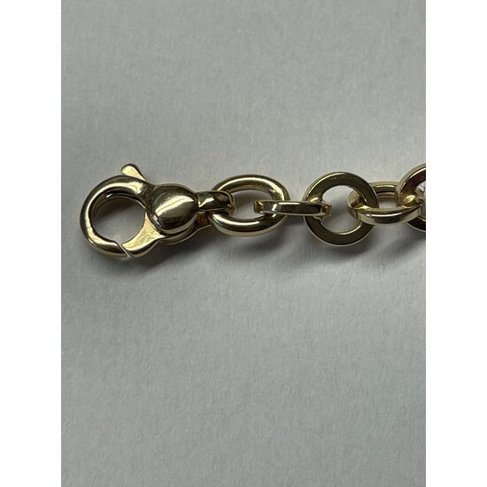 Monzario Monzario 14krt geelgouden armband 1513A-GEEL