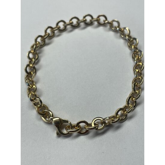 Monzario Monzario 14krt geelgouden armband 1513A-GEEL
