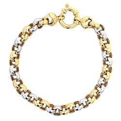 MONZARIO 14k bicolor jasseronarmband, F1070071713