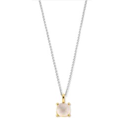 JARREL 4Y.3313.MWC 14krt geelgouden collier Los Angeles petit met witte maansteen