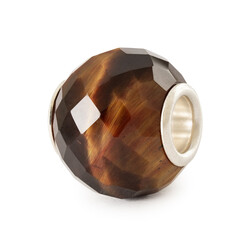 TROLLBEADS TSTBE-00041 Bedel Gefacetteerde gele tijgeroog, rond
