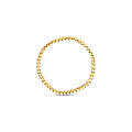 Blush BLUSH 1262YGO 14krt geelgouden ring, golvend pareldraad
