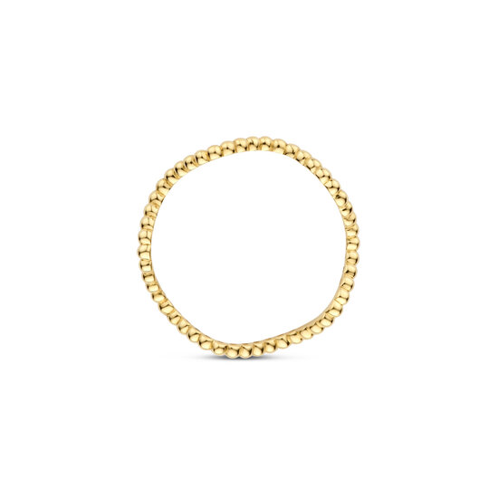 Blush BLUSH 1262YGO 14krt geelgouden ring, golvend pareldraad