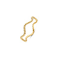 Blush BLUSH 1262YGO 14krt geelgouden ring, golvend pareldraad