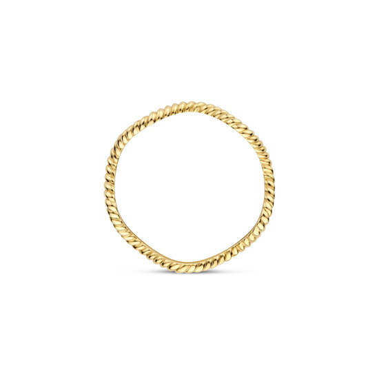 Blush BLUSH 1263YGO 14krt geelgouden ring, golvend tors