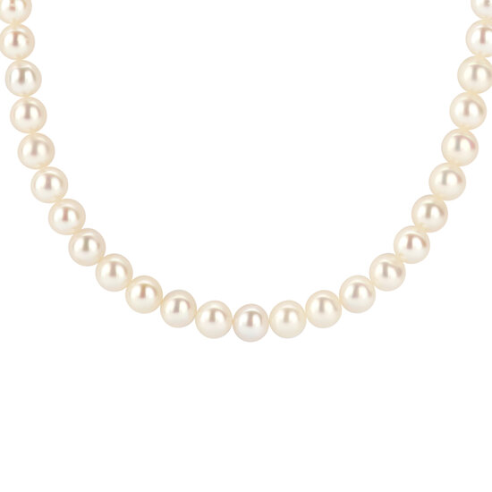 Blush BLUSH 3184YPW zoetwaterparelcollier 3 mm met gouden slotje, 40 cm