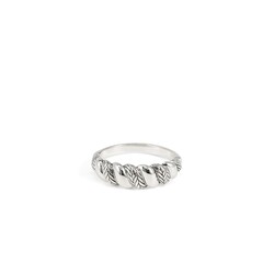 BUDDHA TO BUDDHA 623 Ellen Ring Spiral Gradient Silver