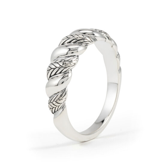 Buddha to Buddha BUDDHA TO BUDDHA 623 Ellen Ring Spiral Gradient Silver