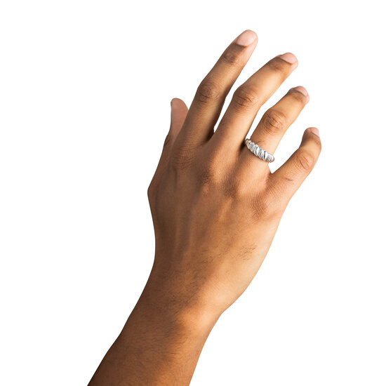 Buddha to Buddha BUDDHA TO BUDDHA 623 Ellen Ring Spiral Gradient Silver