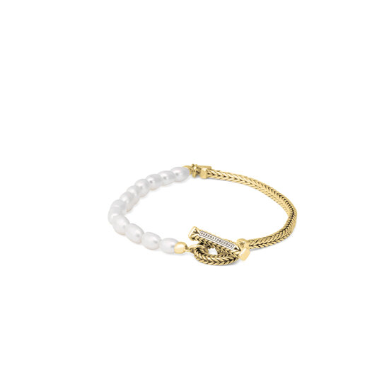 Buddha to Buddha BUDDHA TO BUDDHA 139GV Barbara Mini Pearl Bracelet Gold Vermeil