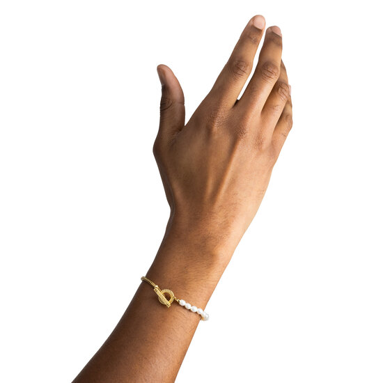 Buddha to Buddha BUDDHA TO BUDDHA 139GV Barbara Mini Pearl Bracelet Gold Vermeil