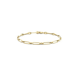 BLUSH 2189YGO 14krt Geelgouden paperclipschakel armband