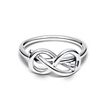 Pandora PANDORA 193759C01 Infinity knot sterling silver ring with zirconia