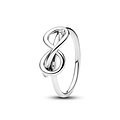 Pandora PANDORA 193759C01 Infinity knot sterling silver ring with zirconia