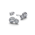 Pandora PANDORA 293774C01 Sterling silver stud round earrings with zirconia
