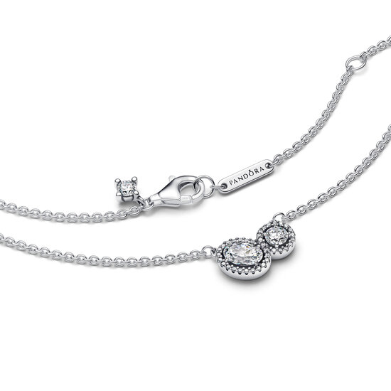 Pandora PANDORA 393776C01 Sterling silver collier with round zirconia, 45 cm