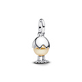 Pandora PANDORA 793748C01 Easter egg sterling silver dangle with golden lacquered artificial pearl