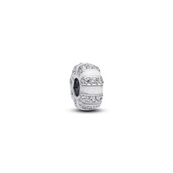 PANDORA 793785C01 Sterling silver clip with zirconia