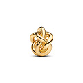 Pandora PANDORA 763755C00 Infinity knot 14k gold-plated charm