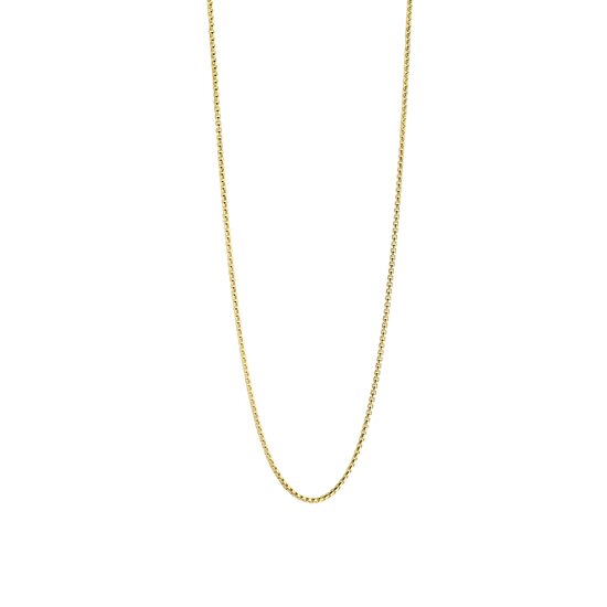 Ti Sento Milano TI SENTO MILANO 34083SY/55 Zilver verguld collier, rond venetiaans met zilveren slot, 55 cm