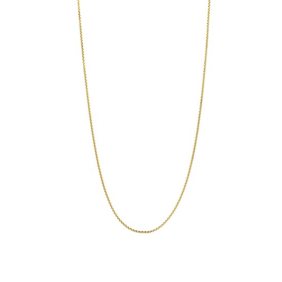 Ti Sento Milano TI SENTO MILANO 34083SY/55 Zilver verguld collier, rond venetiaans met zilveren slot, 55 cm