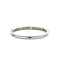 Ti Sento Milano TI SENTO MILANO 23010SY Zilveren vergulden bangle, glad 5 mm, met scharnier, maat M