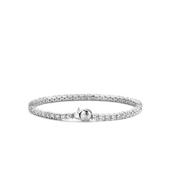 TI SENTO 2951ZI/S Zilver gerhodineerde tennisarmband met zirconia's, 16,5 cm