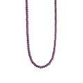 Ti Sento Milano TI SENTO MILANO 3916PU/42 Collier, paarse amethystkleur kralen 4 mm met zilveren sluiting, 42 cm