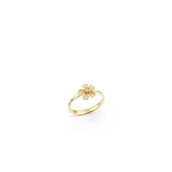 Cammilli Firenze CAMMILLI GAN3762U 18krt Cherry Bloom Yellow Sunrise Gold ring met 1x diamant 0.015ct