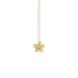 CAMMILLI GPE3771U 18krt Cherry Bloom Yellow Sunrise Gold pendant met 1x diamant 0.03ct