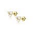ZINZI GOLD ZINZI GOLD ZGO417 14krt geelgouden oorknoppen, 3x pareltje