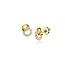 ZINZI GOLD ZINZI GOLD ZGO471 14krt geelgouden oorknoppen, 2 rondjes in elkaar, 1x bezet met zirconia's