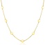 ZINZI GOLD ZINZI GOLD ZGC503 14krt geelgouden collier met ronde vaste plaatjes, 42-45 cm