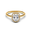 Pandora PANDORA 163802C01 14k Gold-plated ring with clear cubic zirconia