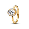 Pandora PANDORA 163802C01 14k Gold-plated ring with clear cubic zirconia